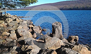 On Banks of Mauchchunk LakeÂ - Jim Thorpe, Pennsylvania